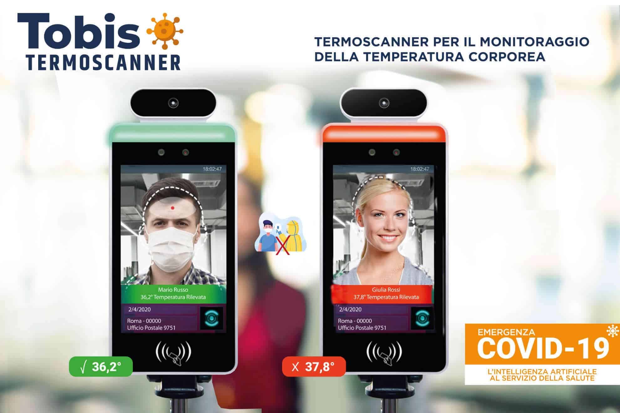 Termoscanner professionale totem e da banco